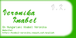 veronika knabel business card